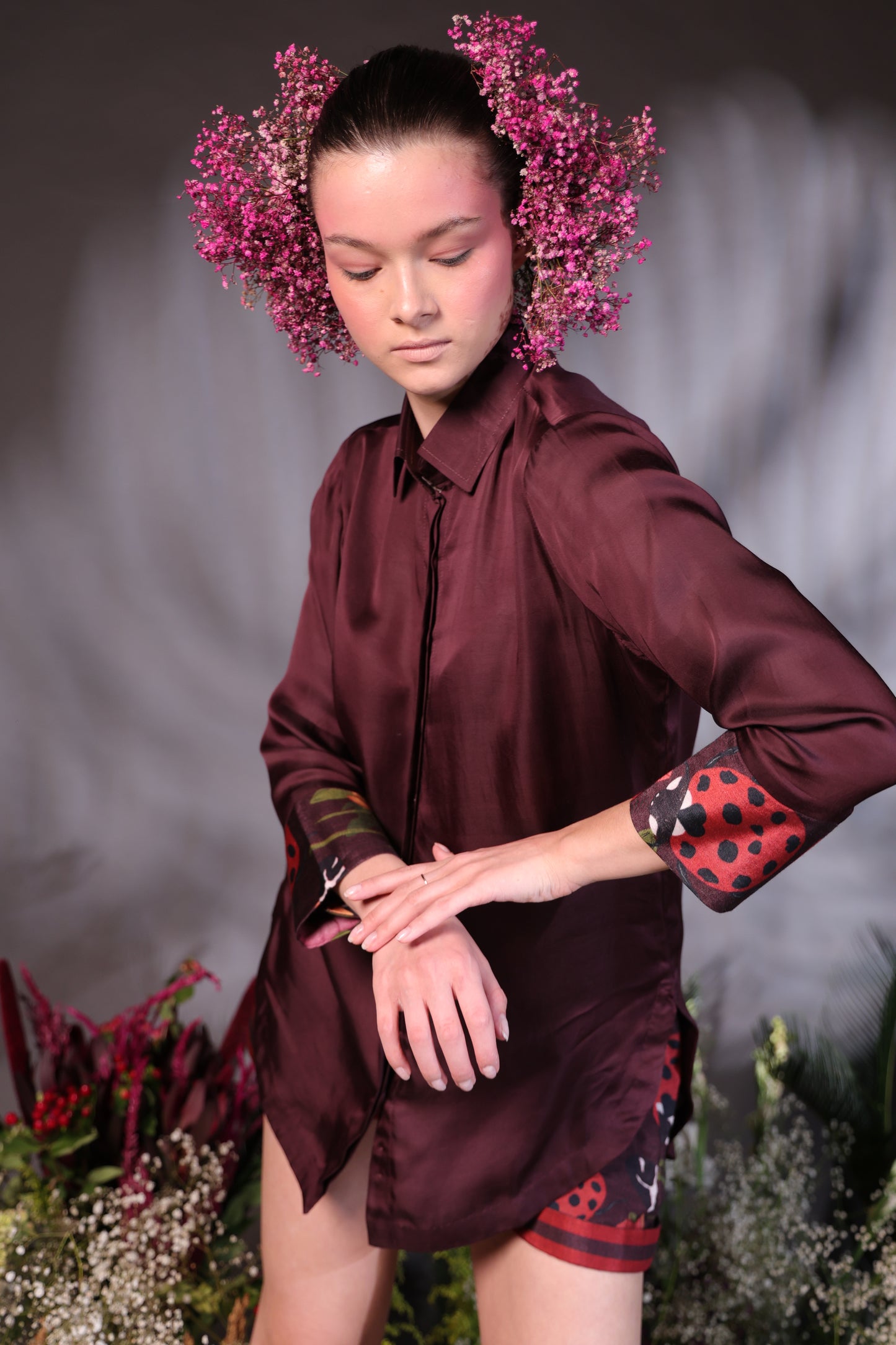 AZALEA- Co-ord Set Available in Maroon & White