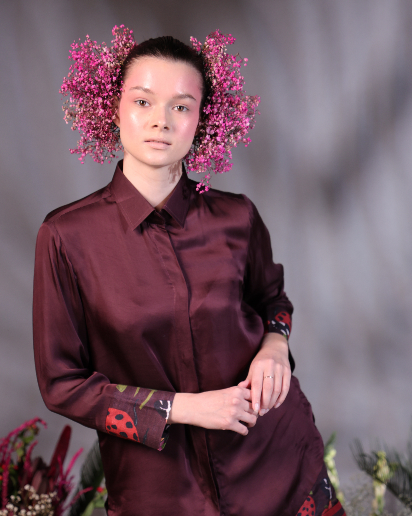 AZALEA- Co-ord Set Available in Maroon & White