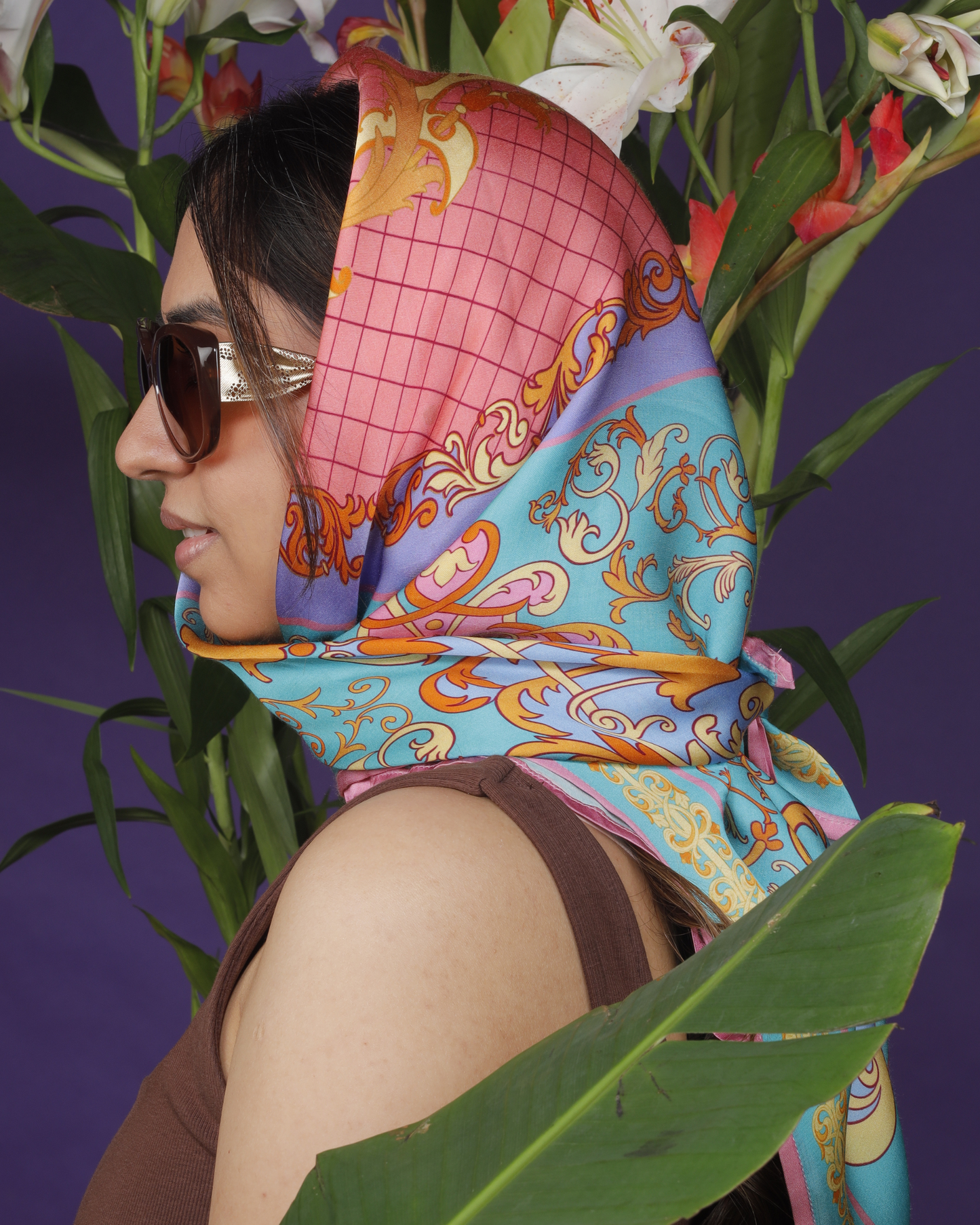 Pastel Rocaille Square Scarf