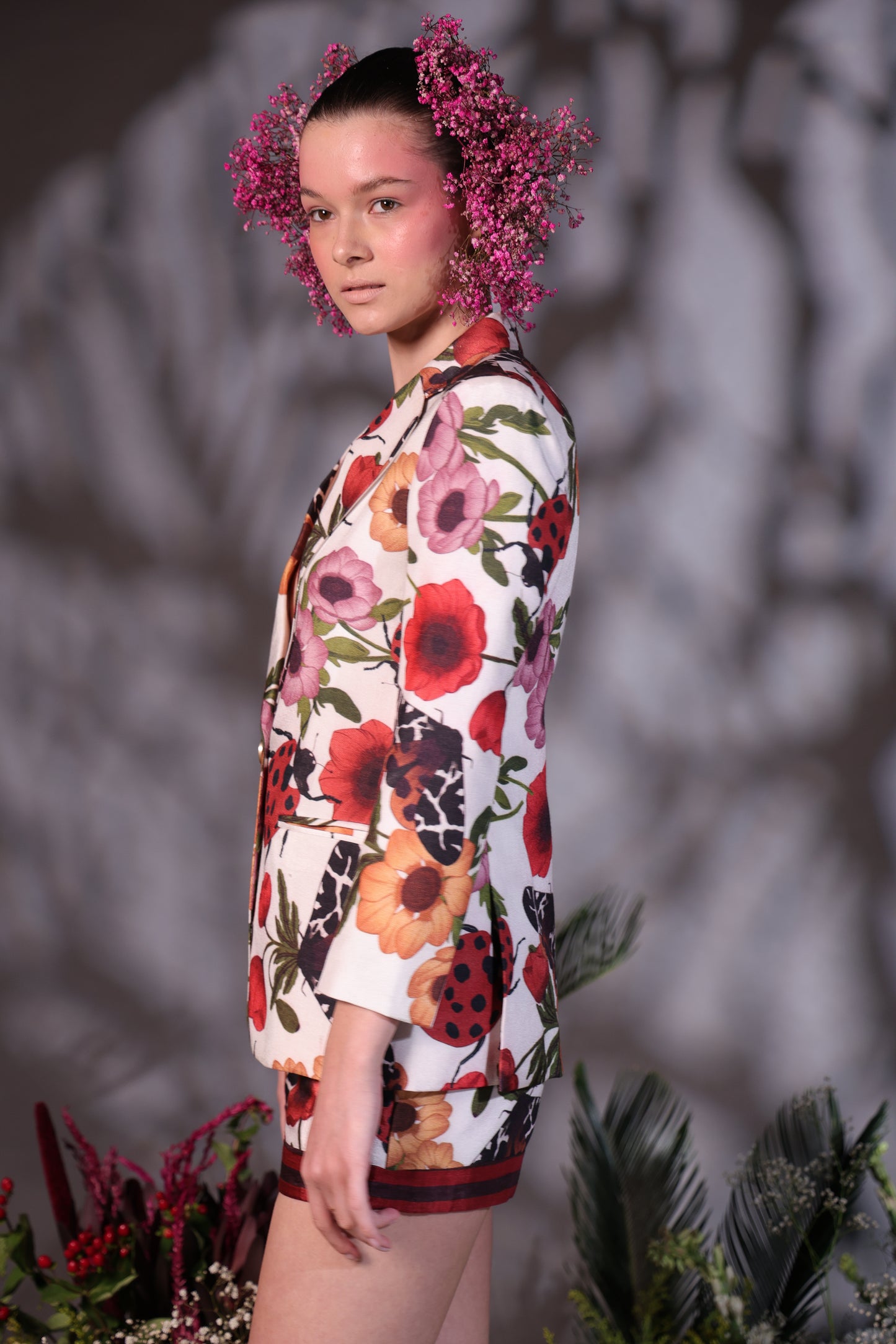 AZALEA- Silk Blazer Available in White and Maroon