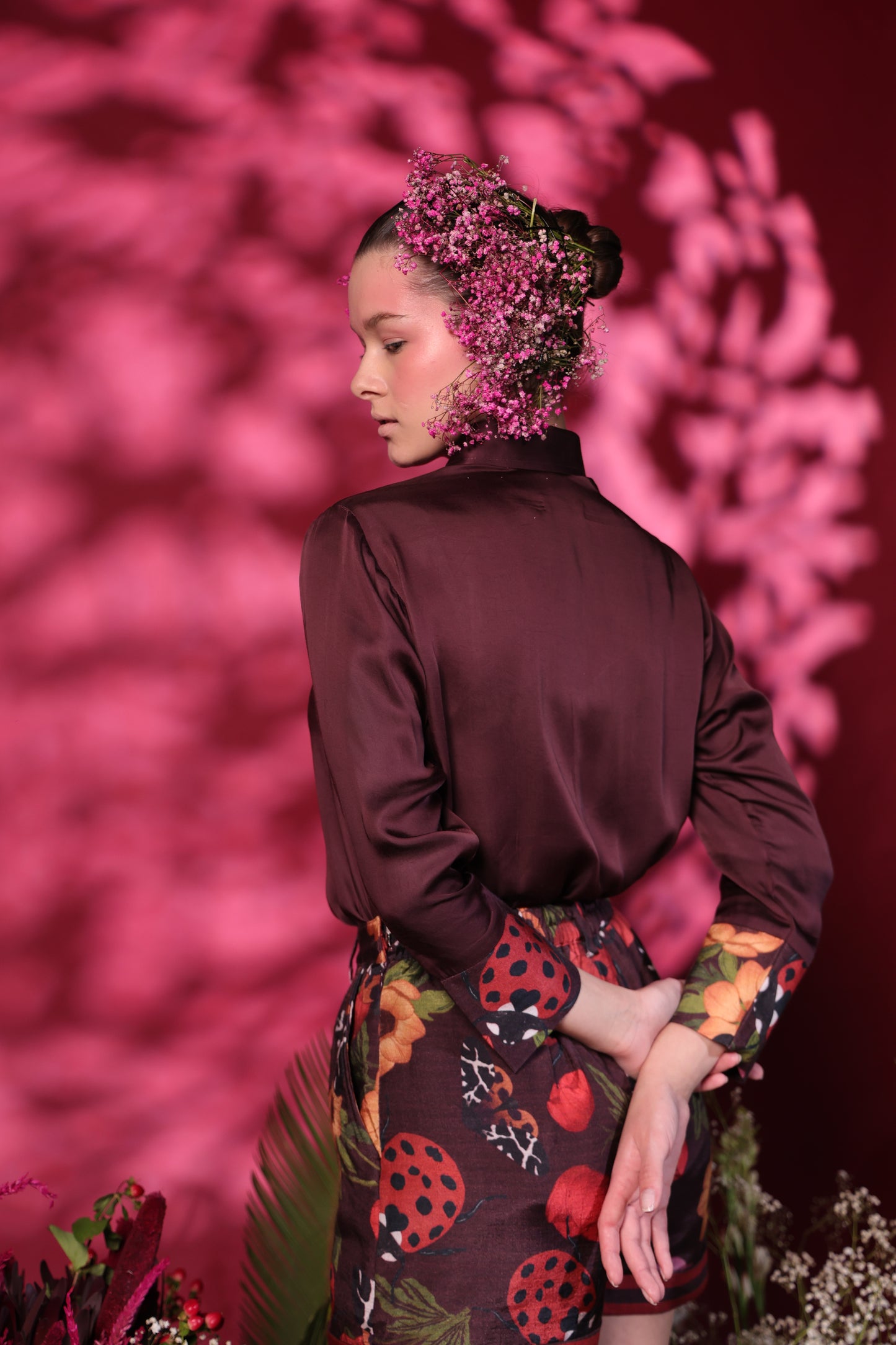 AZALEA- Co-ord Set Available in Maroon & White