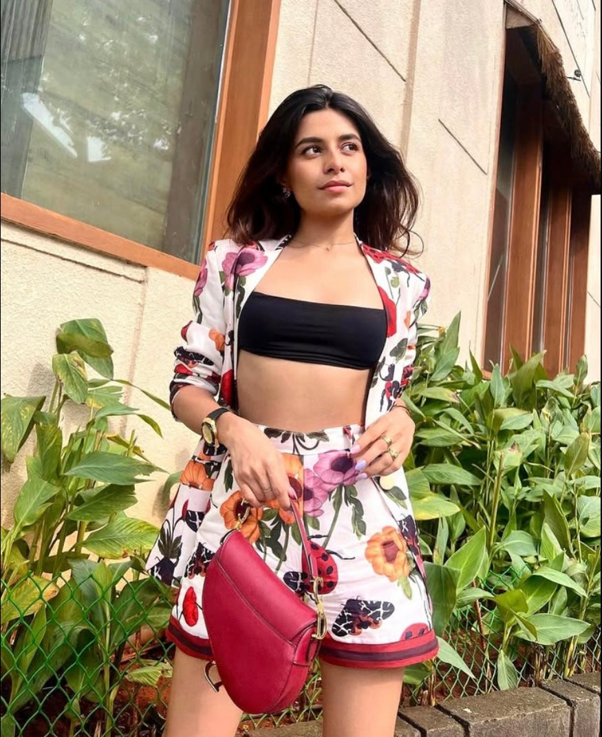 AZALEA- Silk Blazer Available in White and Maroon