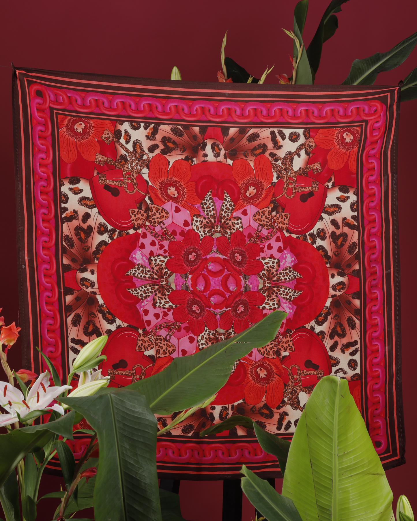 Cherry Bomb Square Scarf