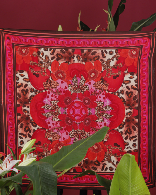 Cherry Bomb Square Scarf