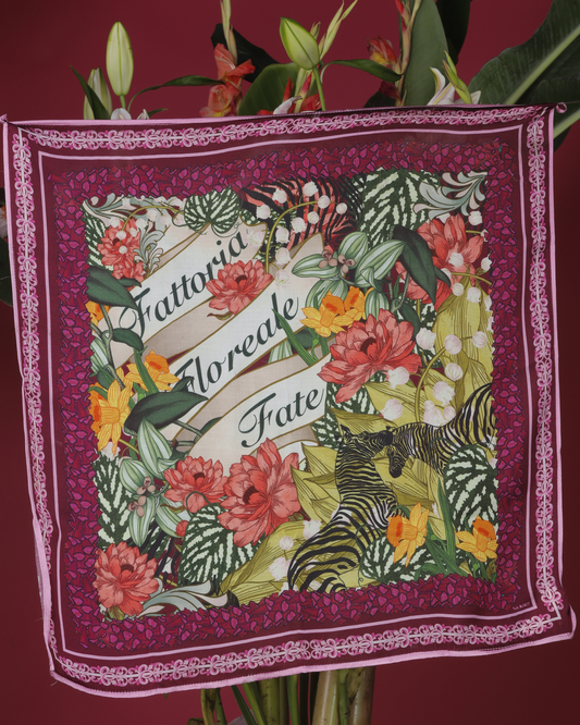 Fattoria Floreale Square Scarf