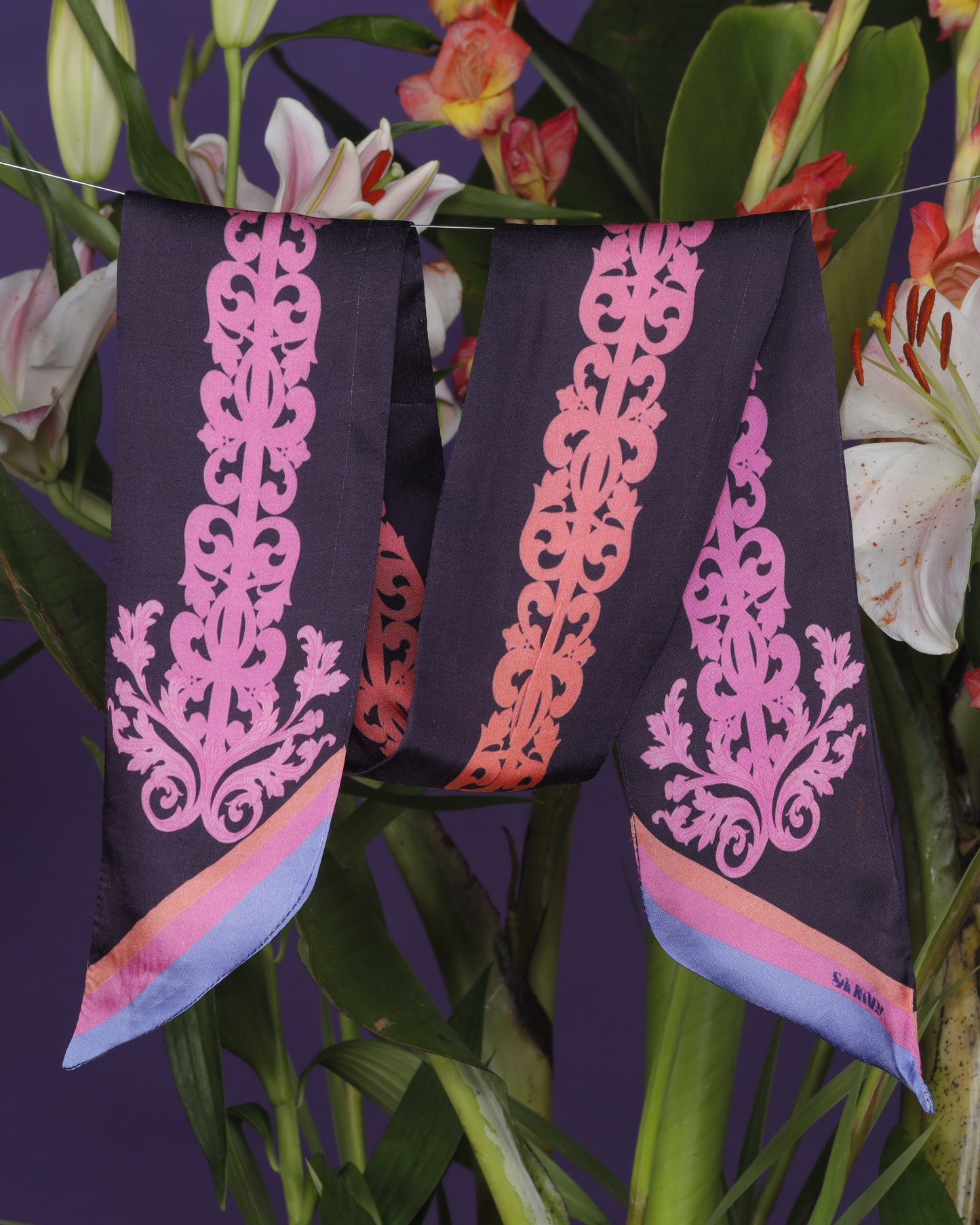 Nocturne Rocaille Twilly Scarf