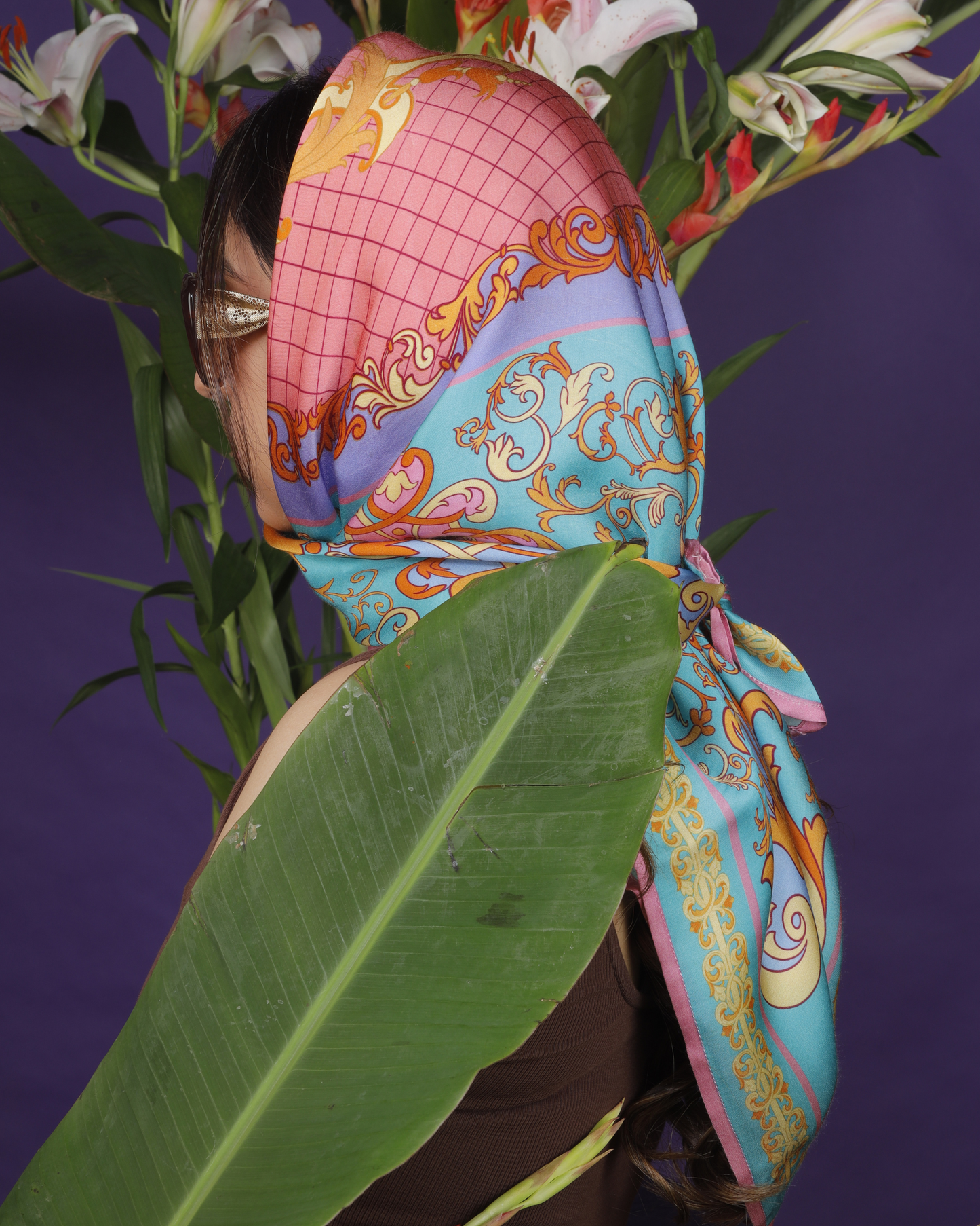 Pastel Rocaille Square Scarf